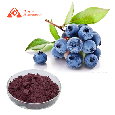 عصاره بلوبری گیاه خالص 25٪ پودر آنتوسیانین برای درجه غذایی
